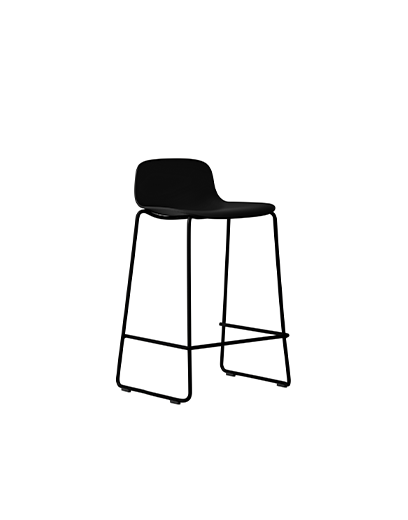 Jac Stool - Black sled base